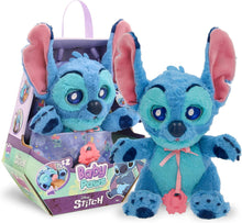 Carregar imagem no visualizador da galeria, Baby Paws Stitch Disney peluche IMC Toys 927001 abre y cierra los ojos con soniditos si le pones o quitas el chupete suave