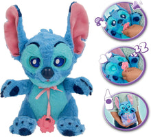 Carregar imagem no visualizador da galeria, Baby Paws Stitch Disney peluche IMC Toys 927001 abre y cierra los ojos con soniditos si le pones o quitas el chupete suave