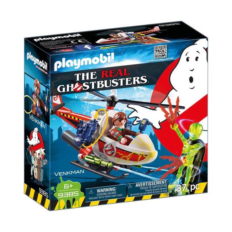 Ghostbusters Venkman con Helicóptero Playmobil 9385 Cazafantasmas  + calavera