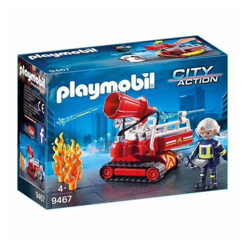 Playmobil City Action 9467  bomberos robot extintor de incendios, no hay fuego que resista las lanzas de agua que disparas