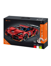 Cargar imagen en el visor de la galería,  Super Deportivo Rojo Radio Control - iM.Master 9828,La mejor versión de un coche rojo está justo frente a ti! Es fácil disfrutar de la emoción de las carreras con un coche prediseñado, pero participar en esta aventura con el supe coche de control remoto iM. Master de 1835 piezas a escala 1:10 puede no ser para todos.
