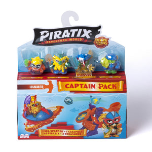 Piratix Adventure World Shark Treasure Captain Pack - Magicbox PPX2B616IN00