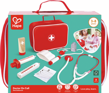 Carregar imagem no visualizador da galeria, maletin Doctor,Cuida de tus amigos, familiares y muñecos con este bonito maletín de doctor. Jugar a ser el doctor ayudará a que tu niño esté más tranquilo al ir a sus consultas con el doctor real, Tamaño : 19 cm x 8 cm x 8 cm