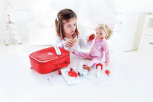 Carregar imagem no visualizador da galeria, maletin Doctor,Cuida de tus amigos, familiares y muñecos con este bonito maletín de doctor. Jugar a ser el doctor ayudará a que tu niño esté más tranquilo al ir a sus consultas con el doctor real, Tamaño : 19 cm x 8 cm x 8 cm