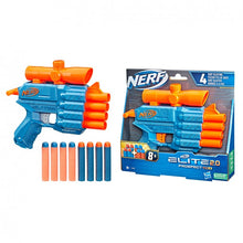 Carregar imagem no visualizador da galeria, lanzador Nerf Elite 2.0 Prospect QS-4 Hasbro F4190 con 4 cañones para soltar 4 dardos seguidos Incluye 8 dardos de espuma