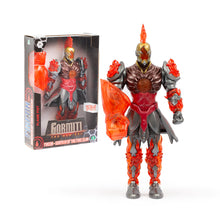 Cargar imagen en el visor de la galería, Gormiti The New Era Fireon Gormita of de Fire Clan Figura de 25 cm Clan del Fuego, con puño de fuego y efectos metálicos 