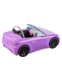 Barbie con su Coche Descapotable Lila - Mattel HBY29