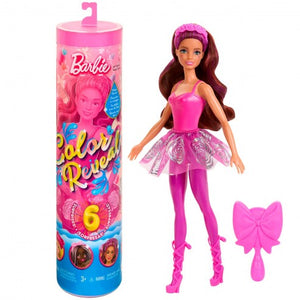 Barbie Color Reveal Ballerina Series Doll & Accessories, 6 Balletcore-Inspired Surprises - Mattel HRK17