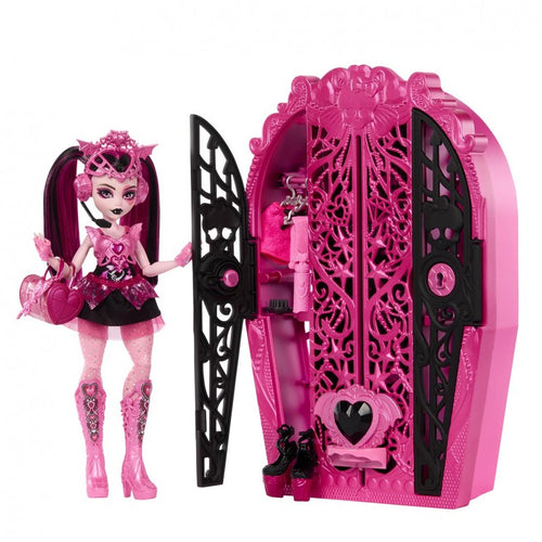 Monster High Skulltimate Secrets Draculaura Muñeca + Armario - Mattel HXH84