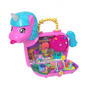 Polly Pocket Cofre Unicornio Partyland - Mattel HYD96