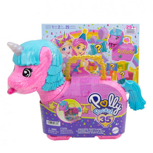 Polly Pocket Cofre Unicornio Partyland - Mattel HYD96