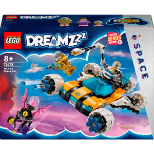 Tu peque de 8 años o más viajará al mundo de LEGO® DREAMZzz™ con el juguete Coche Espacial del Sr. Oz (71475), que se puede construir de 2 formas distintas. Basado en la emocionante serie para televisión, el set de construcción propone a los niños ayudar al Sr. Oz 
