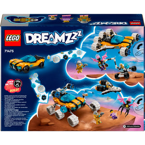 Tu peque de 8 años o más viajará al mundo de LEGO® DREAMZzz™ con el juguete Coche Espacial del Sr. Oz (71475), que se puede construir de 2 formas distintas. Basado en la emocionante serie para televisión, el set de construcción propone a los niños ayudar al Sr. Oz 