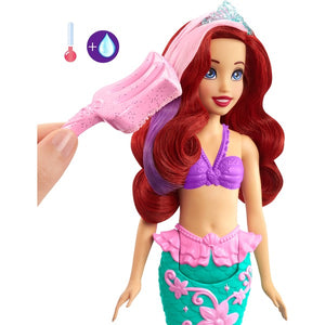 Ariel Color Mágico , de la película de Disney, Cuando Ariel se mete en el agua su cabello y su cola cambian de color.