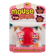 Carregar imagem no visualizador da galeria, Mouse in the House Pack de 2 Ratones con una puerta con forma de agujero para ratón y pegatinas que brillan en la oscuridad