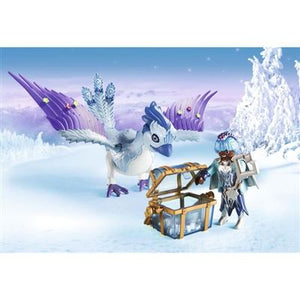 Guardian y Royal Fenix - Playmobil Magic 9472Desde el mágico mundo de Playmobil Magic nos llega esta ave Fenix con una simpática amiga. Incluye un baúl con joyas y accesorios para decorar el plumaje. 