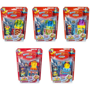 SuperThings Kazoom Kids Serie 8 Blister con 3 figuras de SuperThings y 1 figura plata exclusiva, coche y Super Rampa