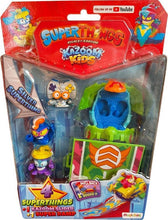 Carregar imagem no visualizador da galeria, SuperThings Kazoom Kids Serie 8 Blister con 3 figuras de SuperThings y 1 figura plata exclusiva, coche y Super Rampa