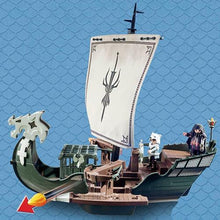 Carregar imagem no visualizador da galeria, Barco del Drago de Playmovil Dragons - Playmobil Surca los mares en busca de nuevas aventuras y batallas junto a Drago y su barco. Esta vez los piratas inundan los mares y tu puedes ser el capitán . set de 45 piezas,