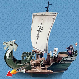 Barco del Drago de Playmovil Dragons - Playmobil Surca los mares en busca de nuevas aventuras y batallas junto a Drago y su barco. Esta vez los piratas inundan los mares y tu puedes ser el capitán . set de 45 piezas,