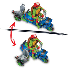 Carregar imagem no visualizador da galeria, Tortuga Ninja Raphael con Cycle - Famosa TU803000