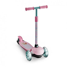 Cargar imagen en el visor de la galería,  Patinete de 3 ruedas de Barbie. Incluye: Barra de dirección de aluminio y ajustable en altura. Fácil montaje, ruedas con luces LED.