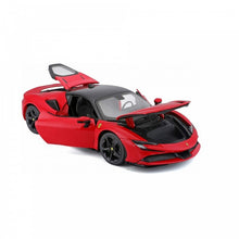 Carregar imagem no visualizador da galeria,  Ferrari SF90 Stradale Escala 1/18 - Burago 16015,Reproducción a escala 1/18 y en metal de esta preciosa máquina Ferrari. . Fabricado con materiales de alta calidad, este modelo es un testimonio de la famosa artesanía italiana. 