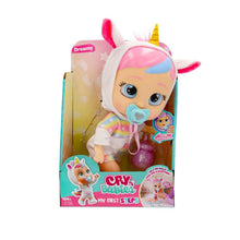 Cargar imagen en el visor de la galería, Dreamy de los Bebés Llorones quiere empezar a andar. Ayúdala a dar sus primeros pasos. Lleva un conjunto genial para ir de paseo y está listas para caminar. Coge sus manos y guíala hacia adelante para enseñarle a dar sus primeros pasos. Mientras camina, reproducirá soniditos alegres de bebé. 