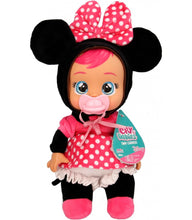 Cargar imagen en el visor de la galería, Bebés Llorones Cry Babies Disney Tiny Cudles Minnie Mouse 25 cm IMC Toys 917910 con chupete, llora lágrimas de verdad