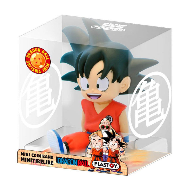 Son Goku Dragon Ball Hucha ,Con tu heroe favorito de manga ahora podrás ahorrar y decorar tu habitación. El protagonista de Dragón Ball es una figura hucha de 15 cm de altura hecha en material plástico. 