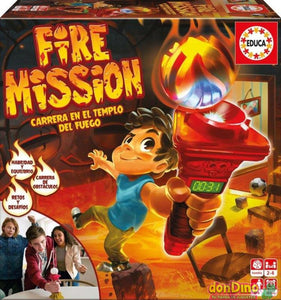 Fire Mission es un juego para poner a prueba tu habilidad, equilibrio, estado físico y tu pasión por la aventura Coloca los puntos de control y los retos en la sala Completa el recorrido en el menor tiempo posible, superando los obstáculos y retos La antorcha tiene un cronómetro para medir el tiempo. 