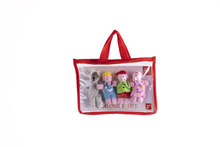 Cargar imagen en el visor de la galería, Las marionetas de dedo son un modo divertidísimo de dar vida a un cuento. Adquiere otra dimensión el poder ver a sus personajes moviéndose e incluso escuchar sus distintas voces. Con las marionetas de dedo de los 3 cerditos y el lobo, los niños no se cansarán de oir una y otra vez la misma historia. Características: - Composición: 80% Poliéster + 20% Algodón. - Cabezas de madera pintada con pintura no tóxica. Dimensiones: 11cm (Alto) x 7cm (Ancho) x 4cm (Largo)