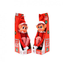 Carregar imagem no visualizador da galeria, Elfo Grande 60 cm Tachan TAF008 vestido de rojo, agrega un toque de magia y travesuras a tu hogar en la temporada navideña