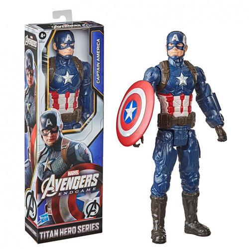  Figura Avengers Titan Capitán América, figura articulada Marvel de 30 cm