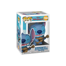 Cargar imagen en el visor de la galería,  Figura Funko de Stitch con su ukelele. Mide 9 cm.