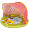 Abribaby permite que el bebé juegue con seguridad al aire libre y descubra el placer del agua! La cubierta con protección UPF 50 protege al bebé del sol y del viento mientras juega con las 6 pelotas multicolores. Independientemente de la superficie (arena, césped, piedras, etc.), aísla al bebé del suelo, garantizando un lugar cómodo para descansar y jugar. 