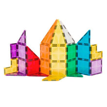 Carregar imagem no visualizador da galeria, Imanix 36 Pcs - BrainToys 350036Descubre un sencillo sistema de construcción con imanes mediante conexión entre piezas con distintas formas geométricas sólidas y vistosos colores translúcidos. Con ellas podrás crear fantásticas estructuras en 2D y en 3D, ¡y asegurarte horas de diversión! 
