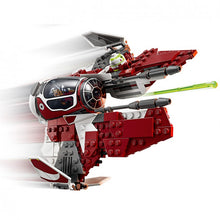 Carregar imagem no visualizador da galeria,  Interceptor Jedi de Ahsoka - LEGO Star Wars Este modelo LEGO Star Wars está equipado con cabina abatible, alas ajustables a las posiciones de ataque y crucero, y 2 cañones automáticos. El juego construible incluye 2 minifiguras LEGO Star Wars (Ahsoka Tano y Anakin Skywalker con espadas láser) y una figura LEGO de un droide (R7-A7) 