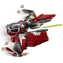 Carregar imagem no visualizador da galeria,  Interceptor Jedi de Ahsoka - LEGO Star Wars Este modelo LEGO Star Wars está equipado con cabina abatible, alas ajustables a las posiciones de ataque y crucero, y 2 cañones automáticos. El juego construible incluye 2 minifiguras LEGO Star Wars (Ahsoka Tano y Anakin Skywalker con espadas láser) y una figura LEGO de un droide (R7-A7) 