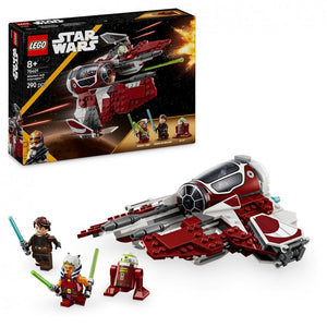  Interceptor Jedi de Ahsoka - LEGO Star Wars Este modelo LEGO Star Wars está equipado con cabina abatible, alas ajustables a las posiciones de ataque y crucero, y 2 cañones automáticos. El juego construible incluye 2 minifiguras LEGO Star Wars (Ahsoka Tano y Anakin Skywalker con espadas láser) y una figura LEGO de un droide (R7-A7) 