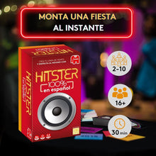 Cargar imagen en el visor de la galería, HITSTER 100% en Español. Esta edición especial reúne los grandes éxitos musicales en español de las últimas décadas. Disfruta de tus canciones favoritas mientras desafías tus conocimientos y memoria musical.