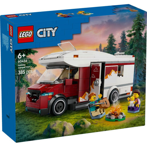 Autocaravana Aventuras de Vacaciones  LEGO Construye esta moderna caravana para después poder vivir apasionantes aventuras en la carretera. La autocaravana tiene el techo extraible para poder ver y jugar con su interior. 