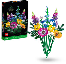 Carregar imagem no visualizador da galeria,  Ramo de Flores Silvestres Creado íntegramente con elaboradas piezas LEGO, el Ramo de Flores Silvestres está formado por 8 variedades de flores silvestres en tallos ajustables. 939 piezas