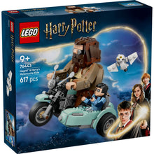 Carregar imagem no visualizador da galeria,  Viaje en Moto de Hagrid y Harry, Sujétate fuerte y disfruta del set Viaje en Moto de Hagrid y Harry, un encantador juguete para niñas, niños y fans del Mundo Mágico. Consta de 617 piezas.