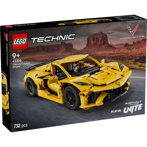 Chevrolet Corvette Stingray - Lego Technic 42205 Este detallado kit de maqueta de coche invita a los peques a partir de 9 años a construir su propio Chevrolet Corvette Stingray LEGO® Technic (42205). Los niños, las niñas y los fans de los coches de juguete emocionantes se lo pasarán genial, 732 piezas 