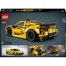 Carregar imagem no visualizador da galeria, Chevrolet Corvette Stingray - Lego Technic 42205 Este detallado kit de maqueta de coche invita a los peques a partir de 9 años a construir su propio Chevrolet Corvette Stingray LEGO® Technic (42205). Los niños, las niñas y los fans de los coches de juguete emocionantes se lo pasarán genial, 732 piezas 