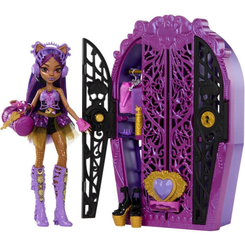 Clawdeen Wolf Secrets Monster High , de las muñecas más monstruosas , viene con su armario secreto. También trae 19 accesorios de moda muy fashion.