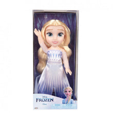 Cargar imagen en el visor de la galería, Frozen Muñeca Elsa 2 de 32 cm Princesa Disney Jakks Pacific 21180 vestido azul larga trenza rubia vestida como en la película