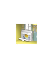 Cargar imagen en el visor de la galería, casa del famoso personaje de los dibujos animados Peppa Pig. Con 2 niveles y 3 habitaciones. Cocina-comedor, baño y dormitorio. Con 6 complementos: cama, sofá, mesa, 2 sillas y un wc.