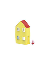 Cargar imagen en el visor de la galería, casa del famoso personaje de los dibujos animados Peppa Pig. Con 2 niveles y 3 habitaciones. Cocina-comedor, baño y dormitorio. Con 6 complementos: cama, sofá, mesa, 2 sillas y un wc.
